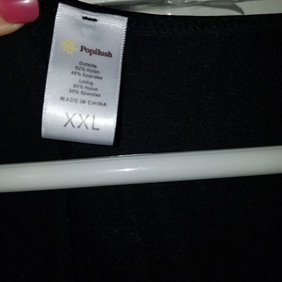 Popilush Square Neck Wide-Leg Long Sleeve Shapewear Jumpsuit 2XL - Picture 11 of 13